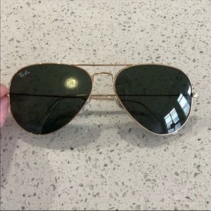 Ray bans aviator glasses